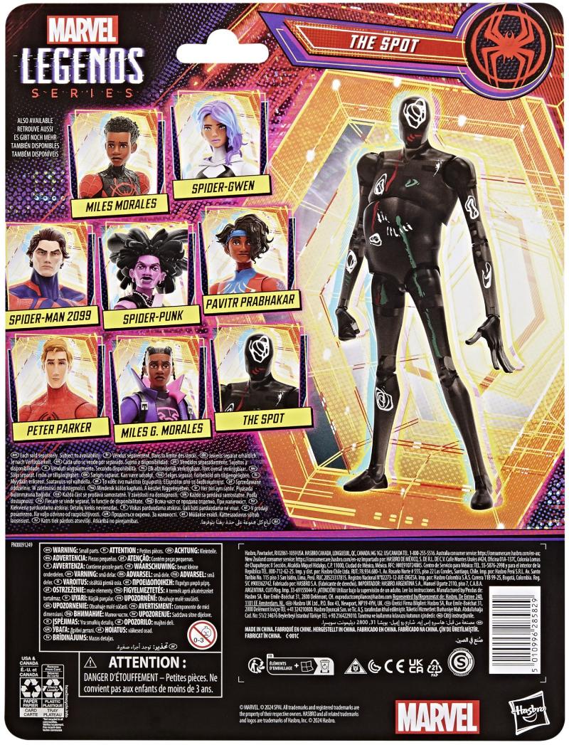 Marvel Legends Retro Cardback AtSV 2024 The Spot 6-Inch Action Figureの画像