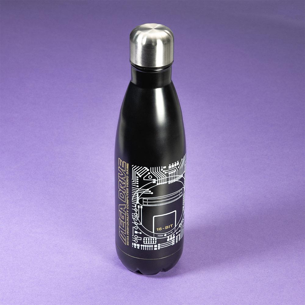 Mega Drive 'Technical Spec' Black Bowling Pin Style Water Bottleの画像