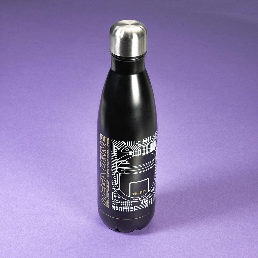 Mega Drive 'Technical Spec' Black Bowling Pin Style Water Bottle画像