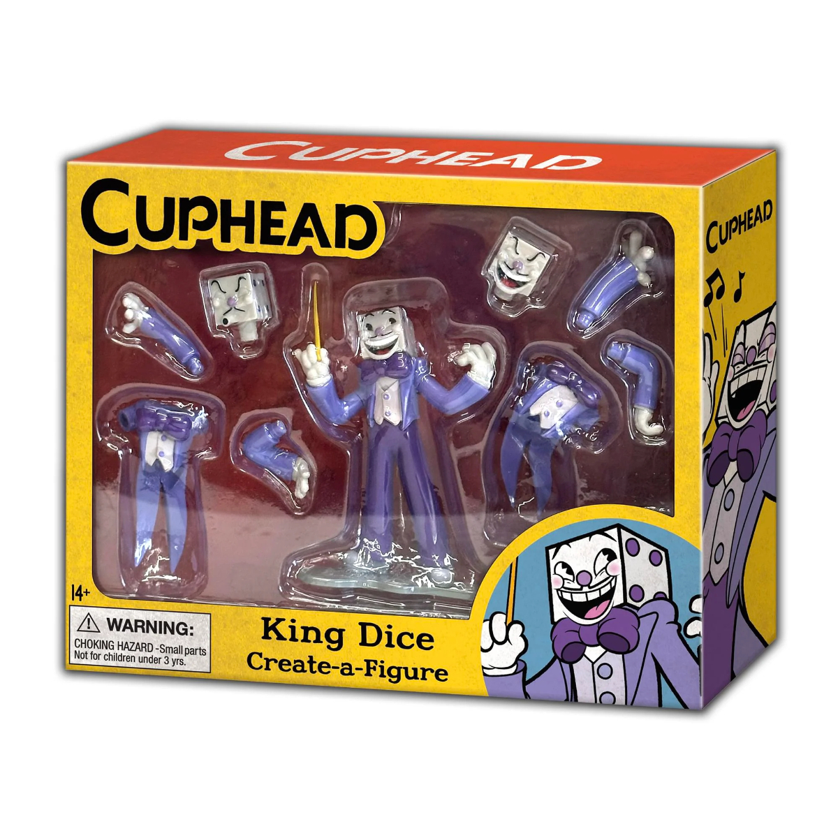 CupHEAD クリエイトミニフィギュア キングダイス(CupHEAD Create-A-Figure 3" Mini Figure King Dice)の画像