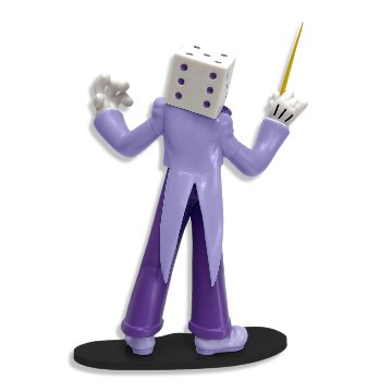 CupHEAD クリエイトミニフィギュア キングダイス(CupHEAD Create-A-Figure 3" Mini Figure King Dice)の画像