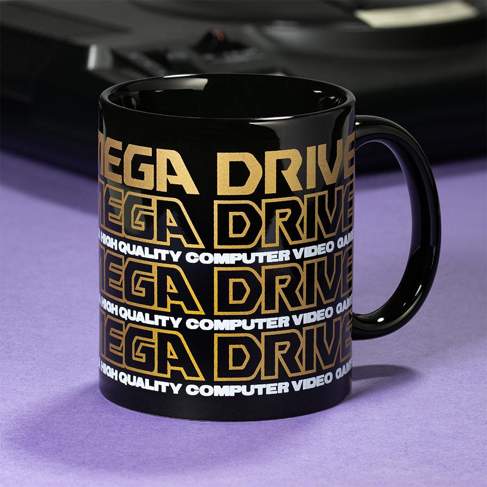 Mega Drive 'Logo' Black Ceramic Mug画像