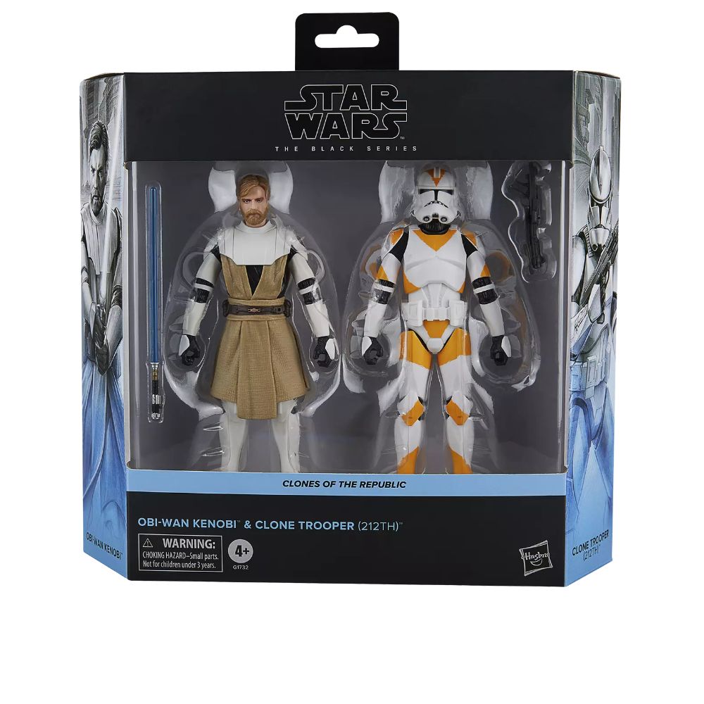 Star Wars TBS Clone of the Republic Obi-Wan and Clone Trooper(212th) 6-Inch Action Figure 2-Packの画像