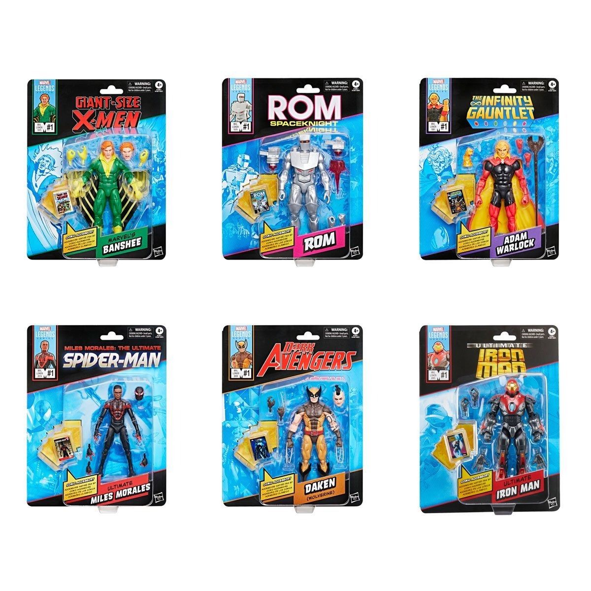 Marvel Legends Retro Cardback Comics-Inspired Wave 1 Assortment 6点セットの画像