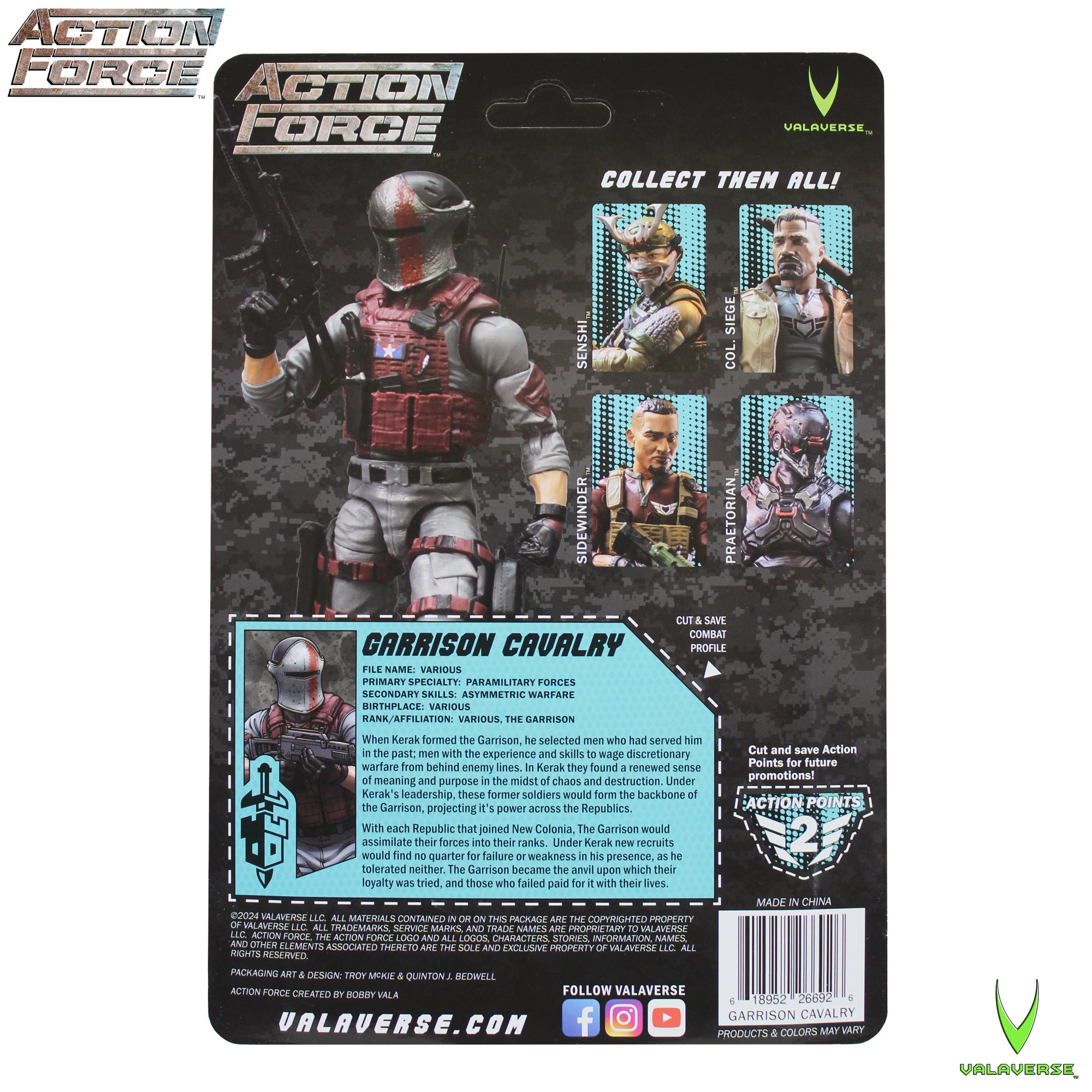 Valaverse Action Force Series 5 Garrison Cavalry Reissue 6-Inch Action Figureの画像