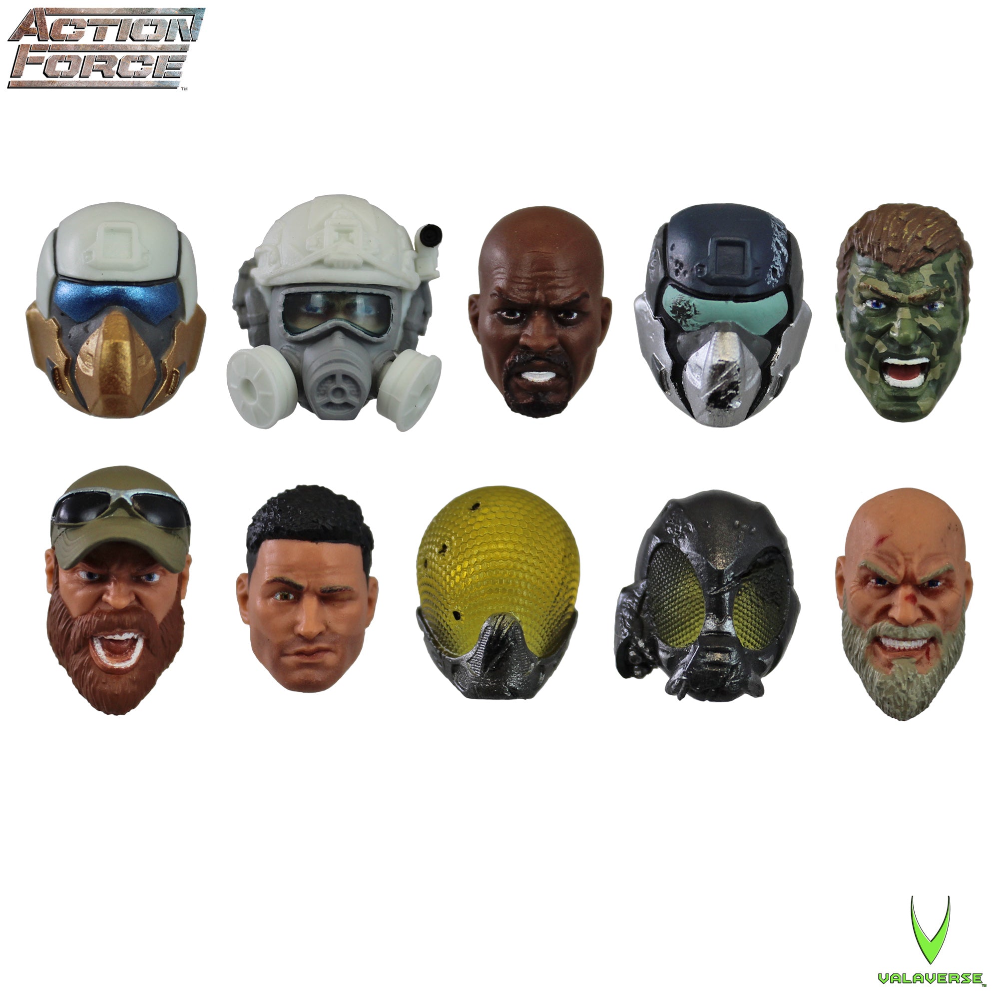 Valaverse Action Force Series 5 Head Pack Alphaの画像