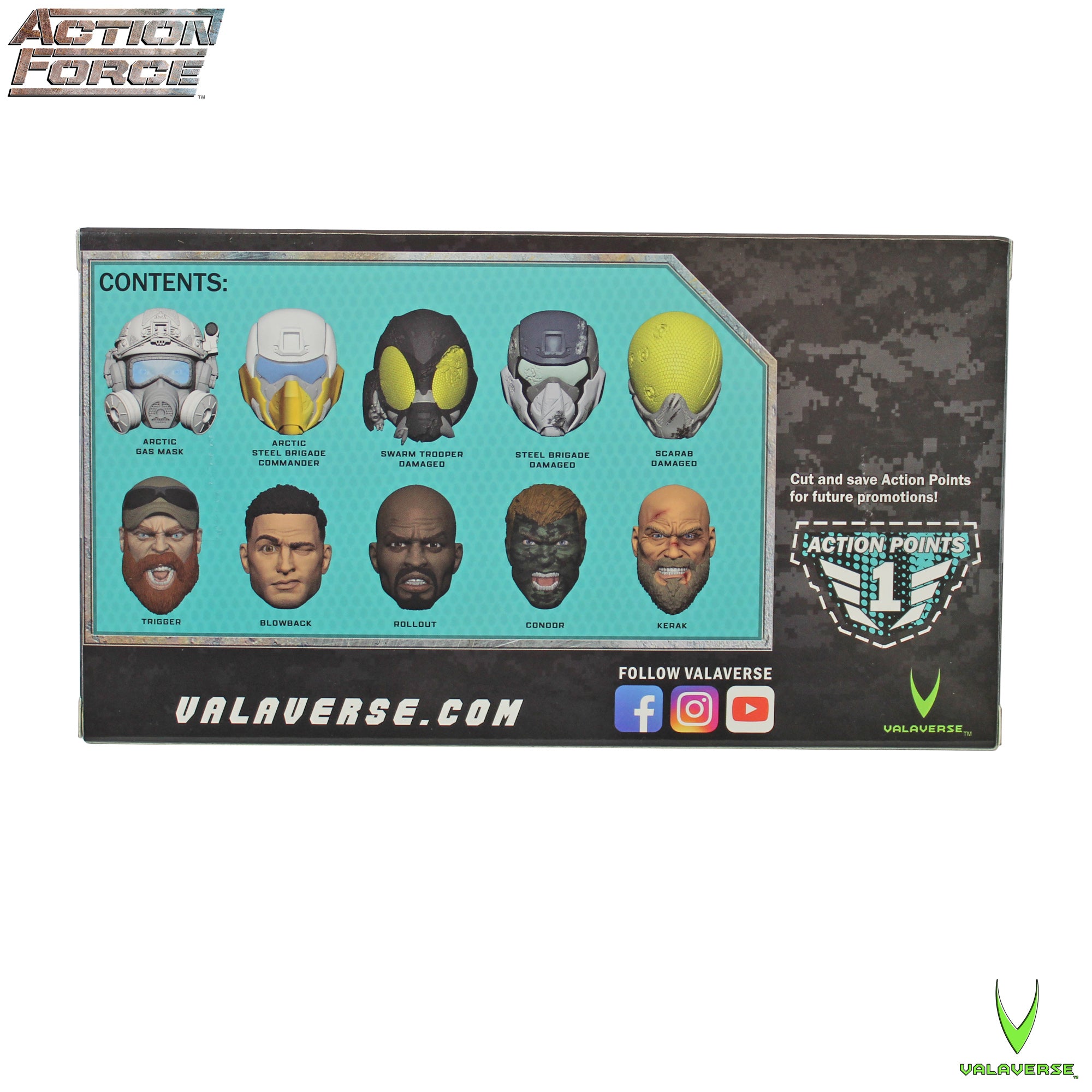 Valaverse Action Force Series 5 Head Pack Alphaの画像