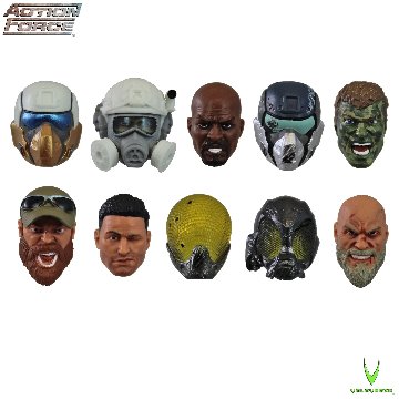 Valaverse Action Force Series 5 Head Pack Alphaの画像