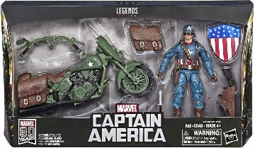 Marvel Legends 80th Anniv Captain America with Motorcycleの画像