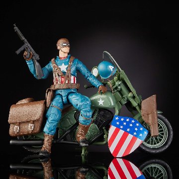 Marvel Legends 80th Anniv Captain America with Motorcycleの画像