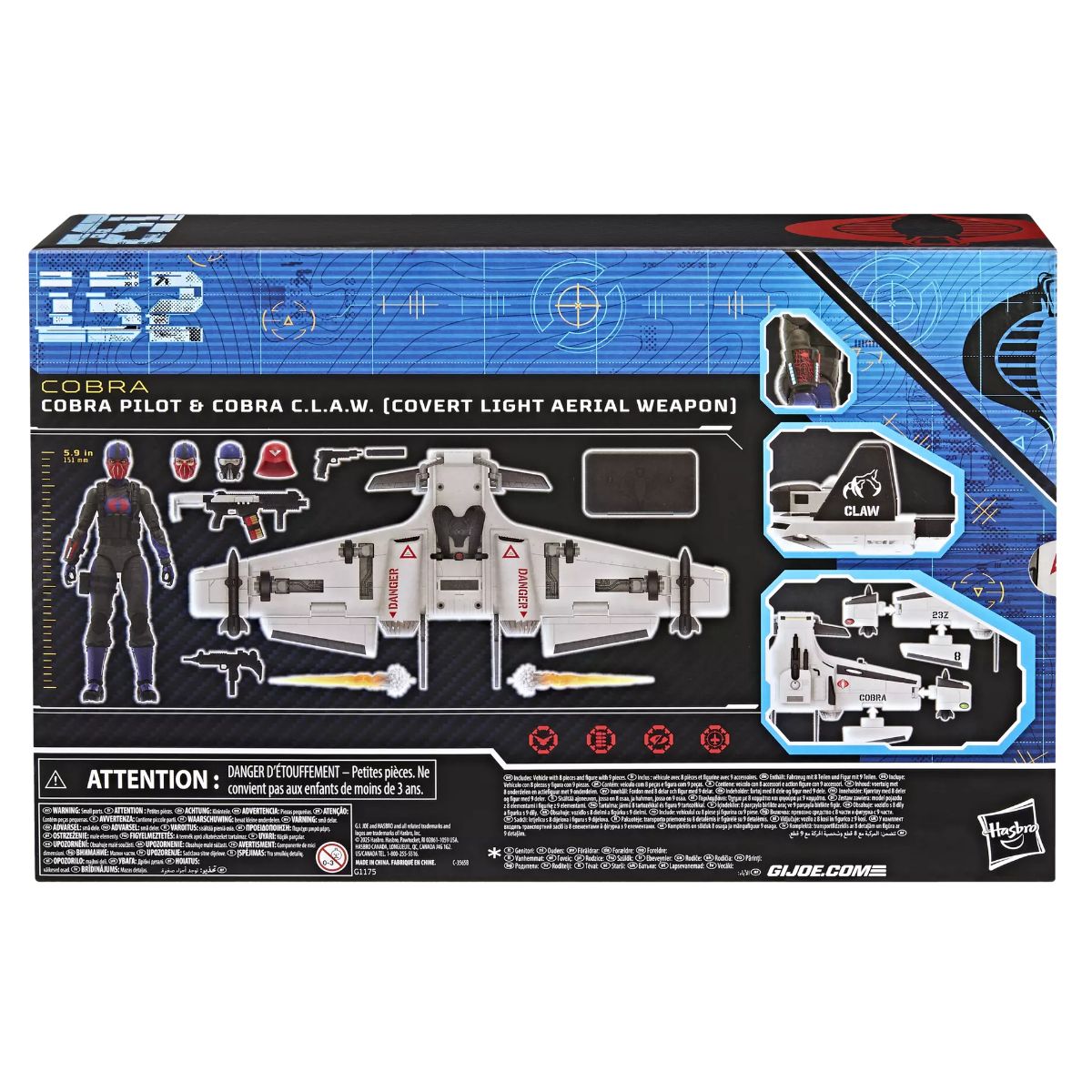 G.I. Joe Classified Series Cobra Cobra Pilot & Cobra C.L.A.W. (Covert Light Aerial Weapon)(162)の画像