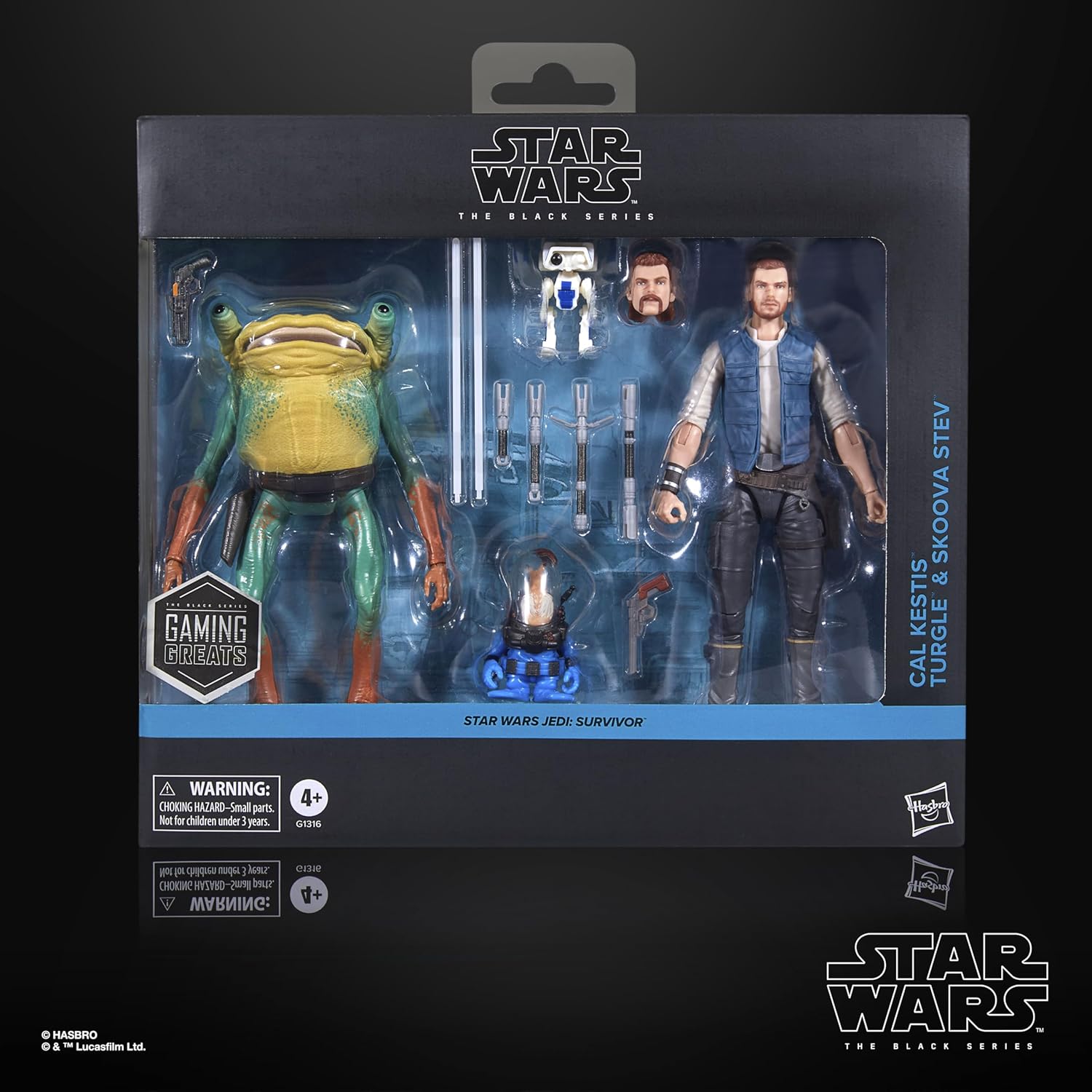 Star Wars TBS SWJS Cal Kestis Turgle & Skoova Stev 3-Pack BD-1の画像