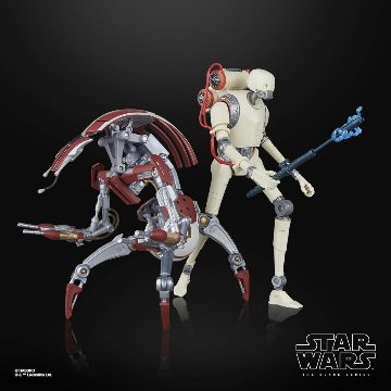 Star Wars TBS Jedi Survivor KX Security Droid Enforcer & Droideka 2-Packの画像