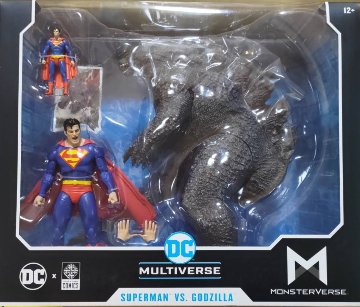 マクファーレントイズ McFarlane DC JUSTICE LEAGUE MONSTERVERSE 2PACK - SUPERMAN VS GODZILLAの画像