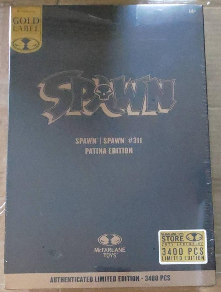 McFarlane SPAWN #311 PATINA EDITION AUTHENTICATED LIMITED EDITION 3400PCS GOLD LABELの画像