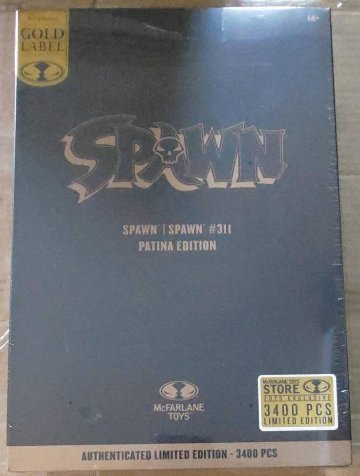 McFarlane SPAWN #311 PATINA EDITION AUTHENTICATED LIMITED EDITION 3400PCS GOLD LABELの画像