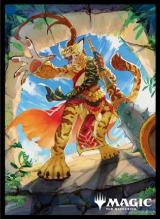 マジックザギャザリング プレイヤーズカードスリーブ ファウンデーションズ アジャニの群れ仲間、カラ MTGS-326の画像