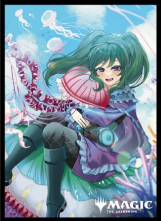 マジックザギャザリング プレイヤーズカードスリーブ ファウンデーションズ クラゲ追い、サイネッテ MTGS-327の画像