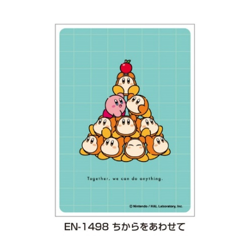カービィ play with ワドルディ キャラクタースリーブ ちからをあわせて EN-1498の画像