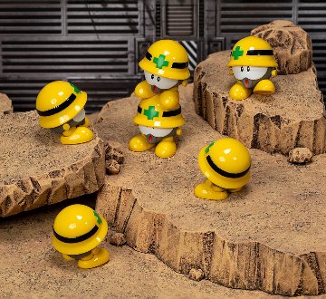 ロックマン Mega Man メットール 1:12スケール アクションフィギュア 6点セットの画像