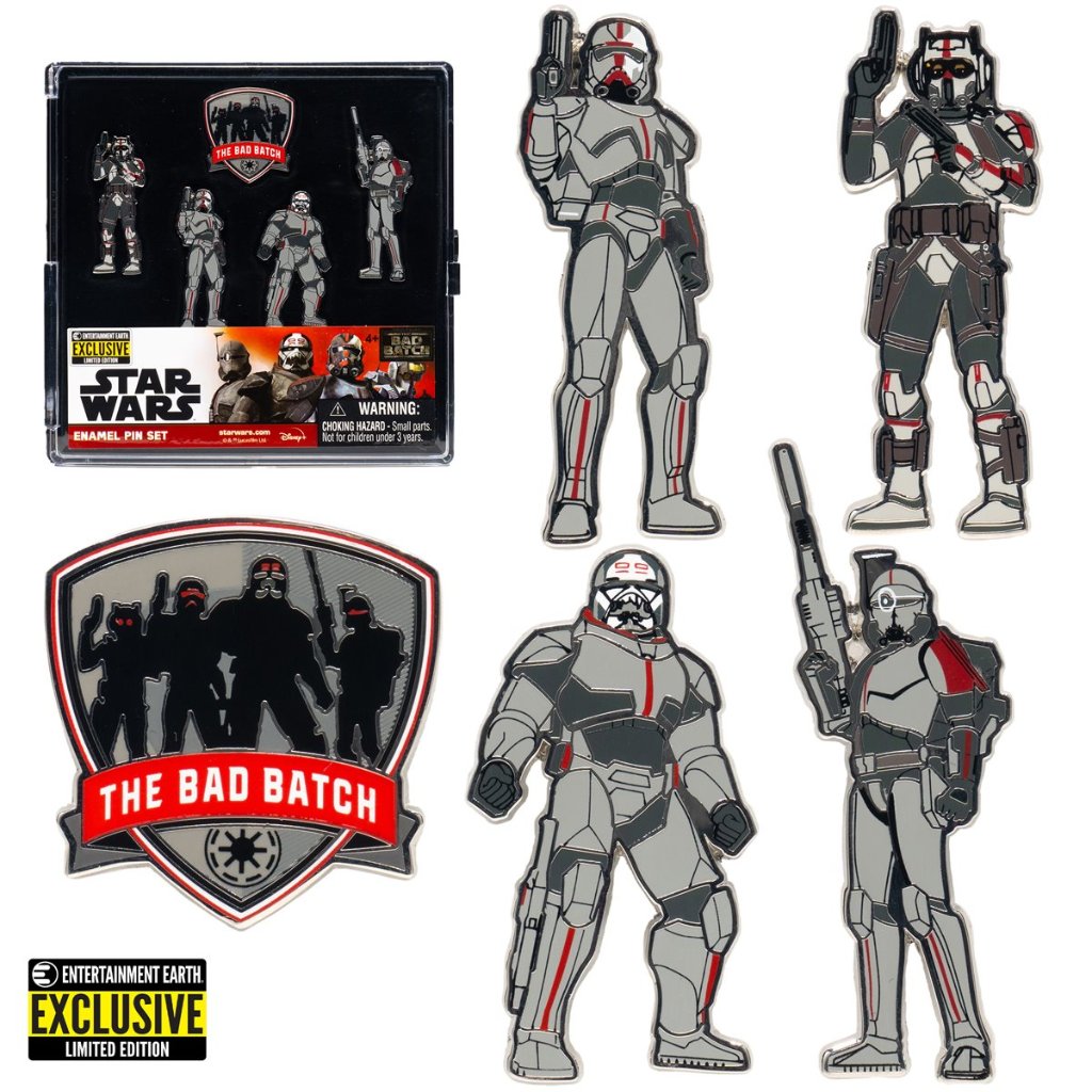 スターウォーズ Star Wars バッドバッチ The Bad Batch エナメルピンバッジ 5個入の画像