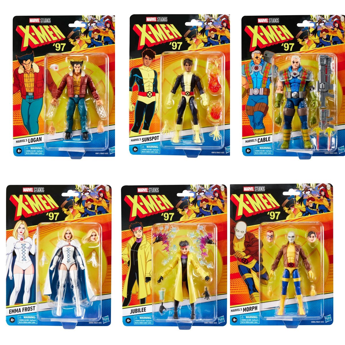 Marvel Legends X Men 97' Logan Assortment 6点セットの画像
