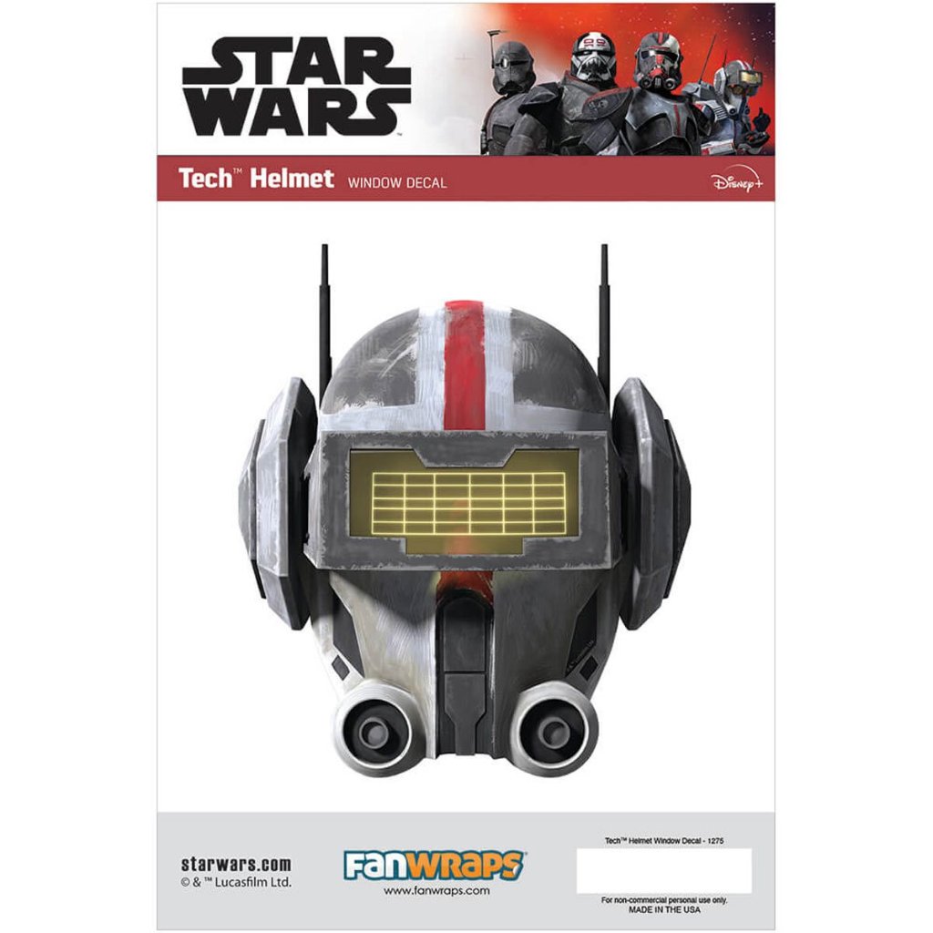 Star Wars Tech Helmet Window Decalの画像