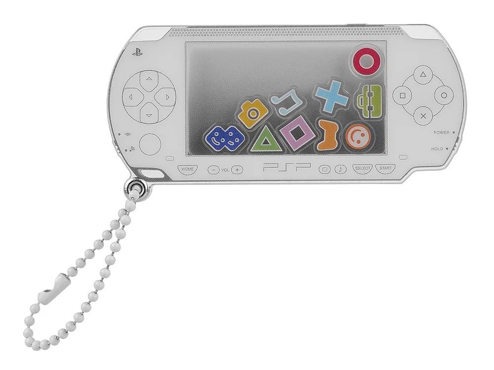 PSP™ (PlayStation™Portable)のシャカシャカアクリルキーホルダー 白Ver.の画像