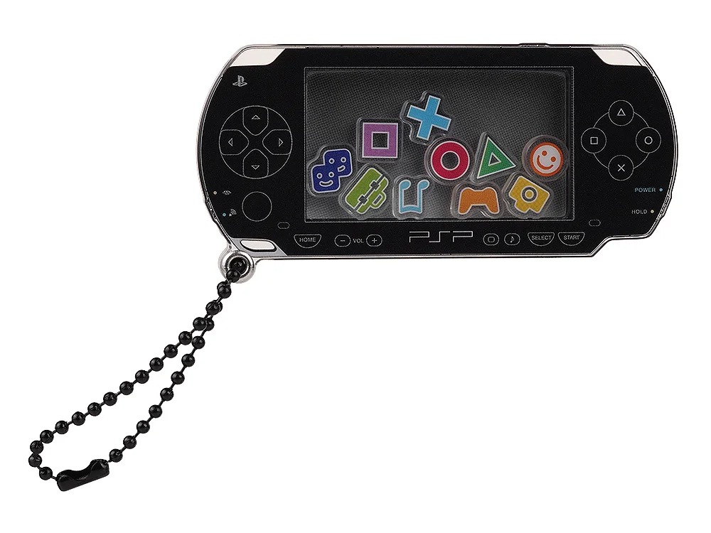 PSP™ (PlayStation™Portable)のシャカシャカアクリルキーホルダー 黒Ver.の画像