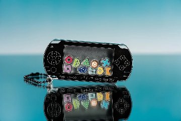 PSP™ (PlayStation™Portable)のシャカシャカアクリルキーホルダー 黒Ver.の画像