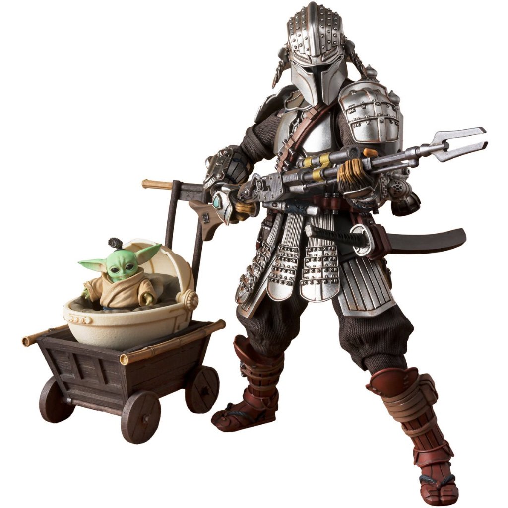 Star Wars Meisho Movie Realization Ronin Mandalorian & Grogu Action Figureの画像