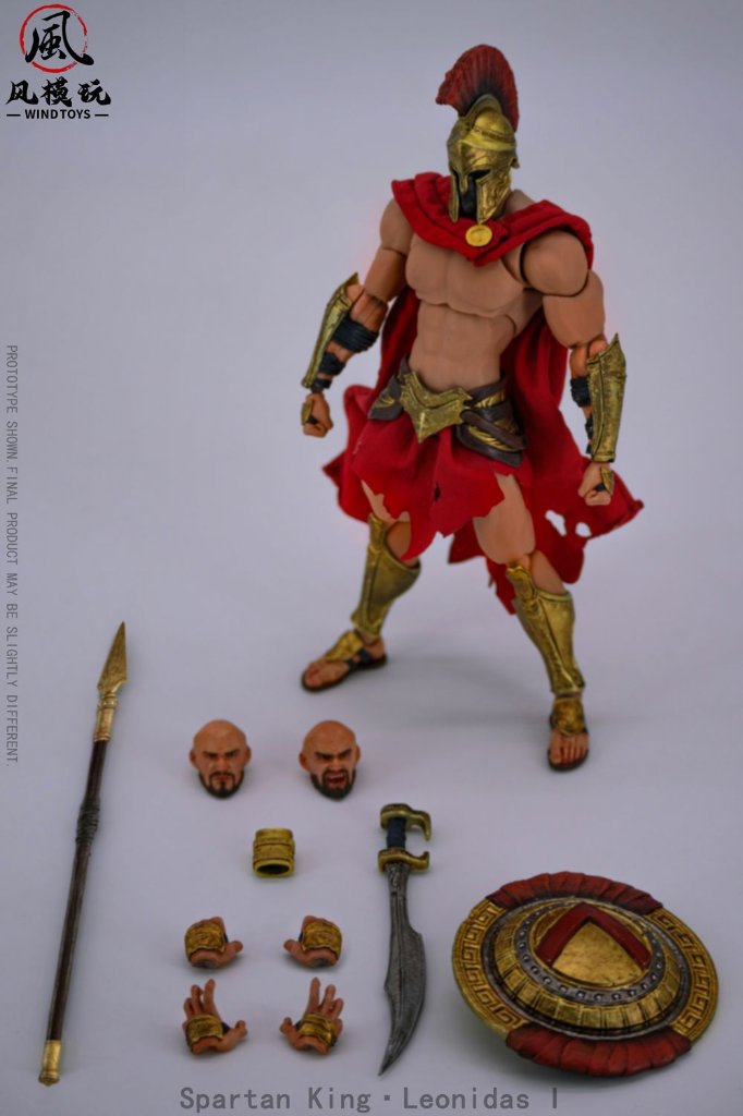 WIND TOYS Spartan King Leonidas I(スパルタンキング レオニダス) 1/12スケール 可動フィギュア スタンダード版の画像