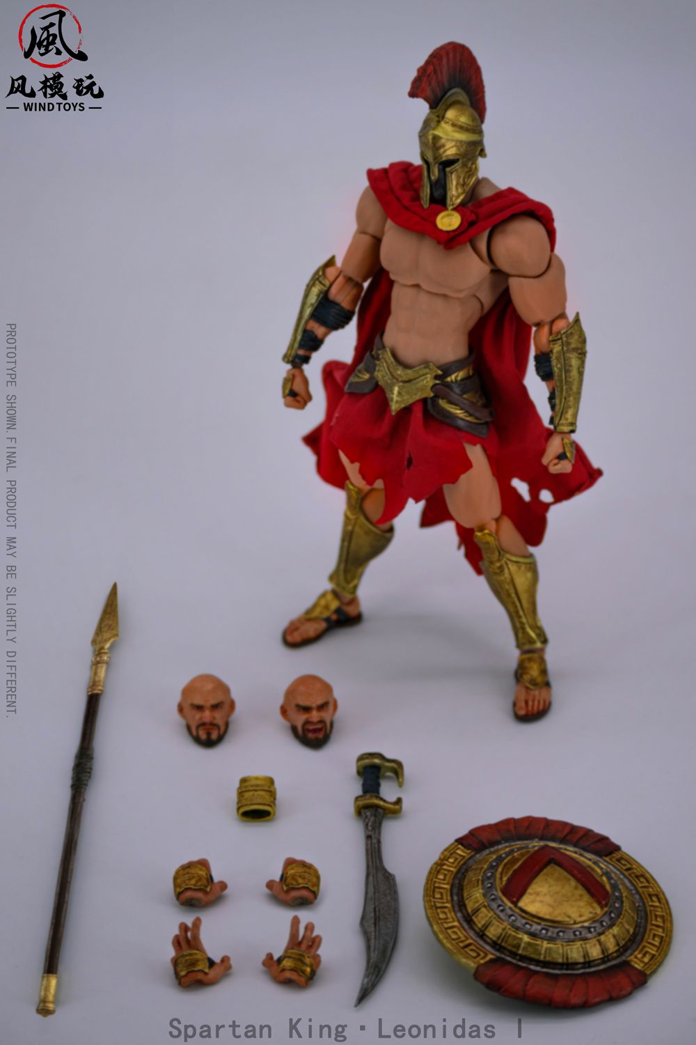 WIND TOYS Spartan King Leonidas I(スパルタンキング レオニダス) 1/12スケール 可動フィギュア スタンダード版の画像