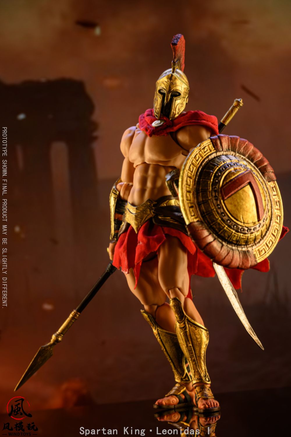 WIND TOYS Spartan King Leonidas I(スパルタンキング レオニダス) 1/12スケール 可動フィギュア スタンダード版の画像