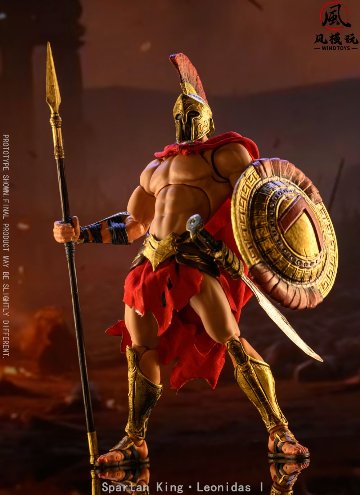WIND TOYS Spartan King Leonidas I(スパルタンキング レオニダス) 1/12スケール 可動フィギュア スタンダード版の画像