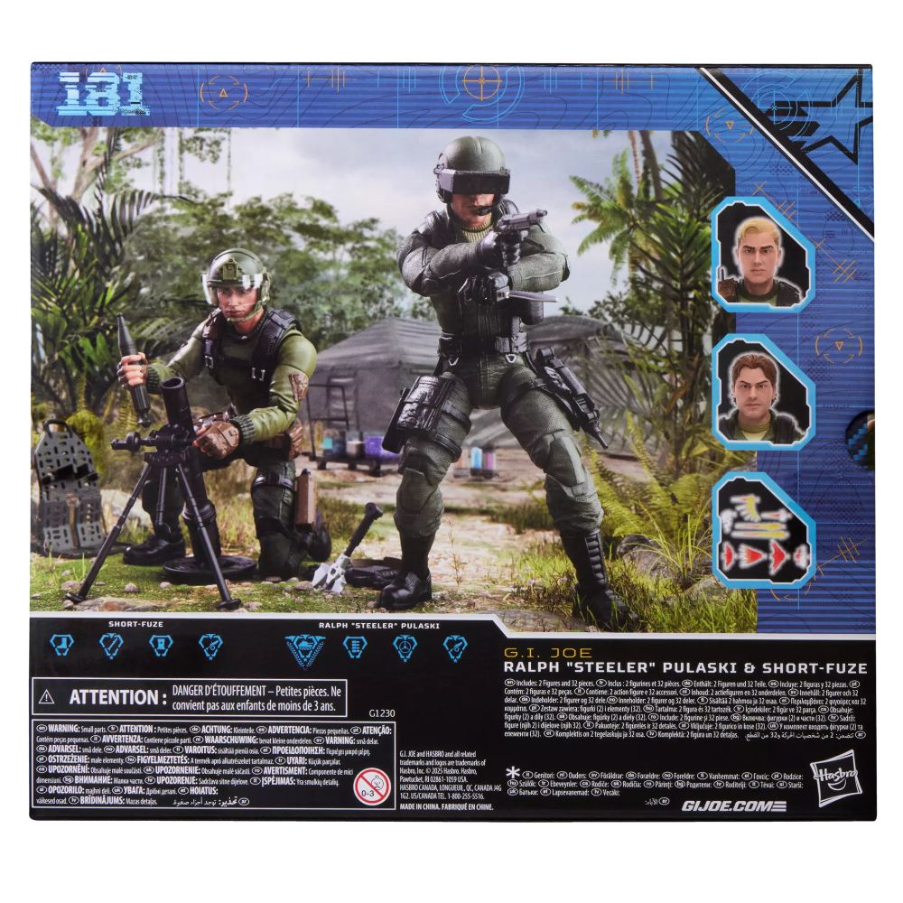 【限定】G.I. Joe Classified Series Ralph Steeler Pulaski and Short-Fuze(181) 2-Packの画像