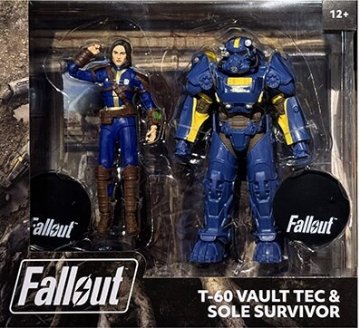 McFarlane Fallout 76 T-60 VAULT TEC & SOLE SURVIVOR 2-Packの画像
