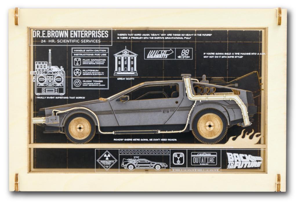 バック・トゥ・ザ・フューチャー ペーパーシアター -ウッドスタイル- PT-WL37 BACK TO THE FUTUREの画像