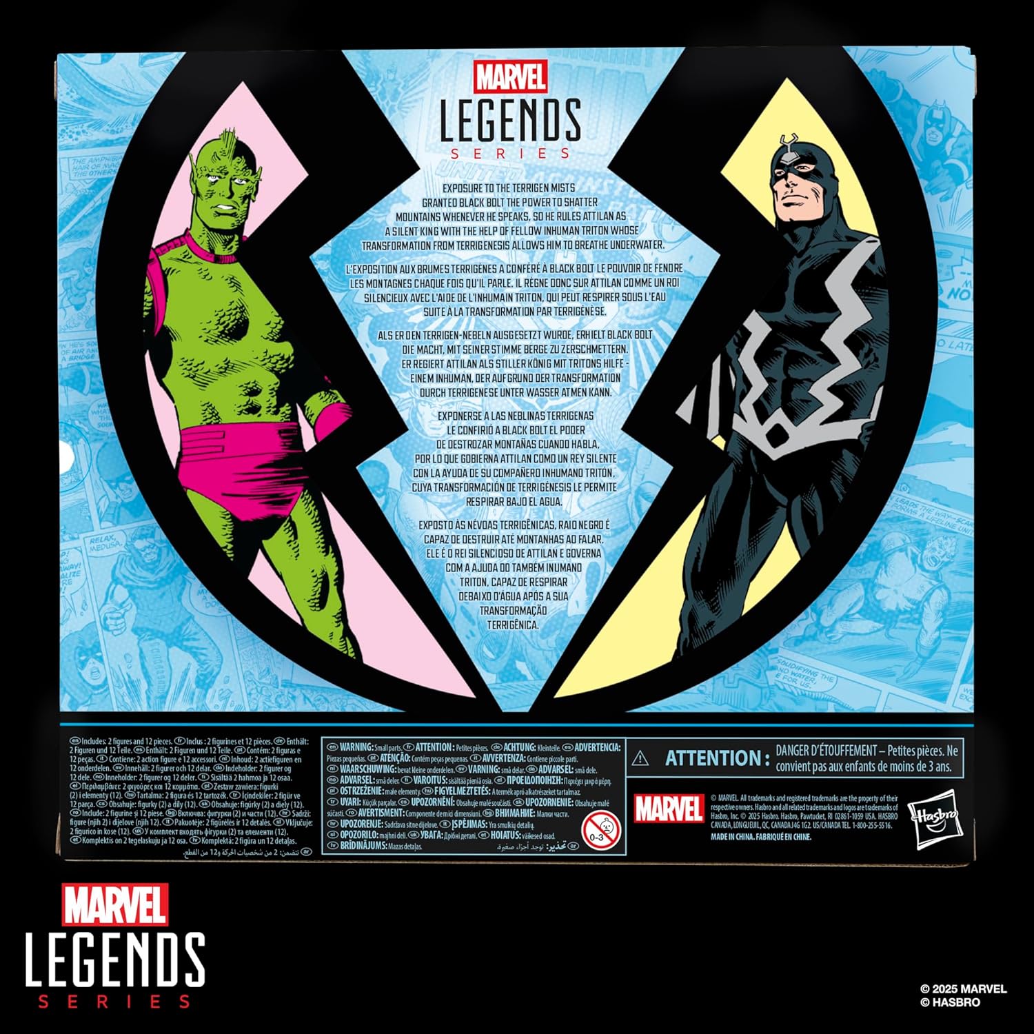 Marvel Legends Inhumans Black Bolt and Marvel’s Triton 2-Packの画像