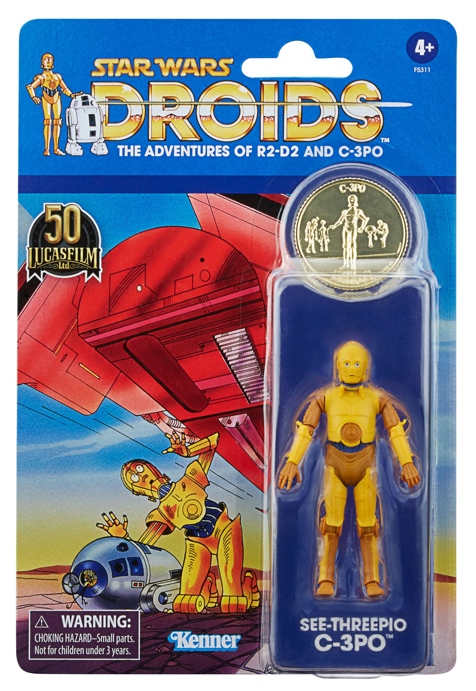Star Wars TVC DROIDS The Adventures C-3PO 3 3/4-Inch Action Figure画像