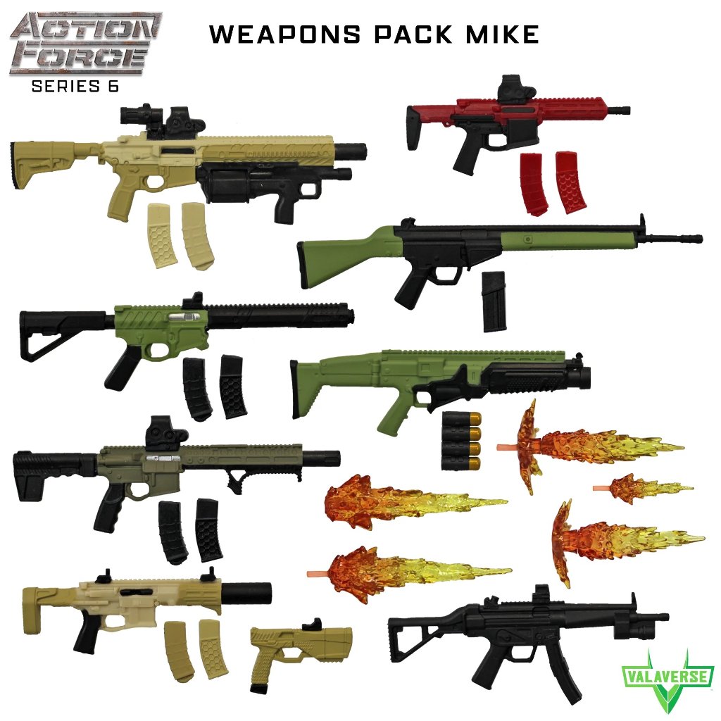 Valaverse Action Force Series 6 Weapons Pack Mike 1/12 Scaleの画像