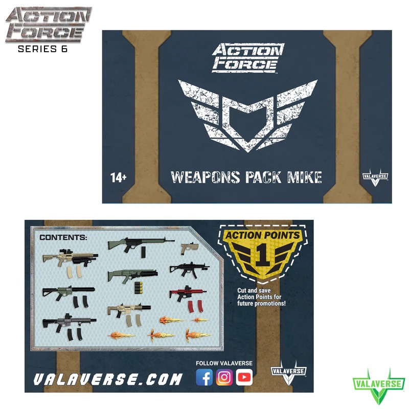 Valaverse Action Force Series 6 Weapons Pack Mike 1/12 Scaleの画像