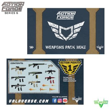 Valaverse Action Force Series 6 Weapons Pack Mike 1/12 Scaleの画像