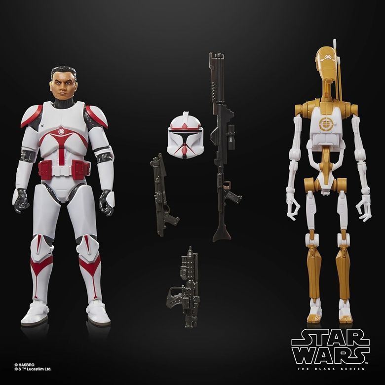 【限定】Star Wars TBS SWBFII Phase 1 Assault Trooper(Coruscant Guard) & Battle Droid Officer(Training)の画像