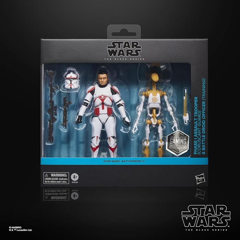 【限定】Star Wars TBS SWBFII Phase 1 Assault Trooper(Coruscant Guard) & Battle Droid Officer(Training)の画像
