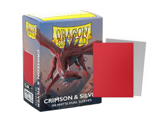 ドラゴンシールド カードスリーブ スタンダードサイズ マットデュアル 裏面シルバー 各色 (100枚入) Dragon Shieldの画像
