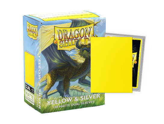 ドラゴンシールド カードスリーブ スタンダードサイズ マットデュアル 裏面シルバー 各色 (100枚入) Dragon Shieldの画像