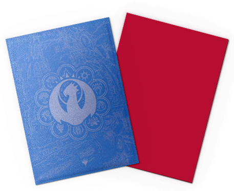 ドラゴンシールド AT-16516 Izzet League License Sleeves スタンダードサイズ:63×88mm マットデュアル 100枚入り Dragon Shieldの画像