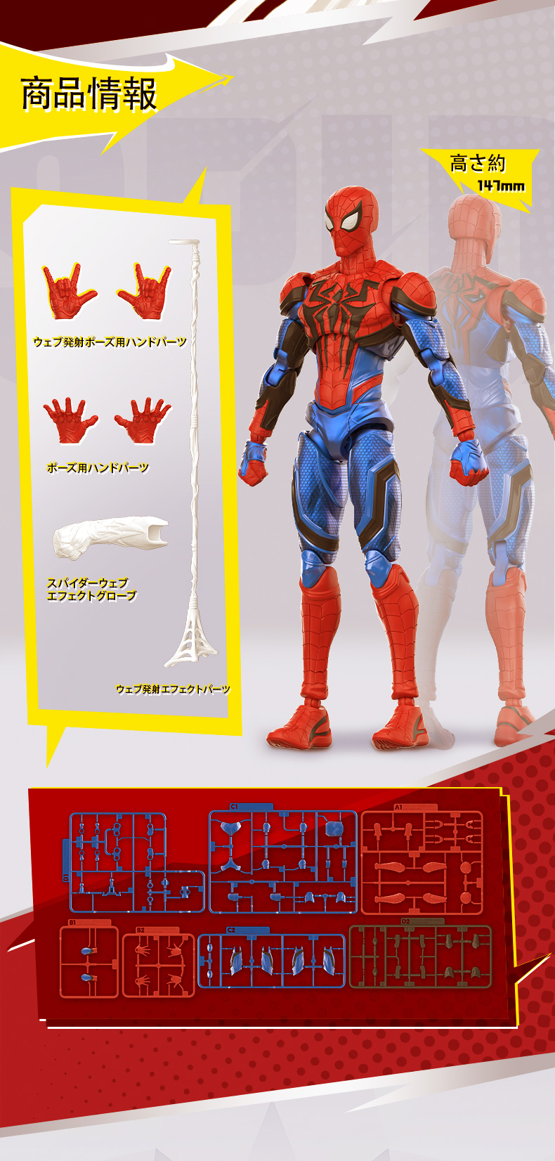 Blokees Figures - Marvel CC06 スパイダーマンの画像