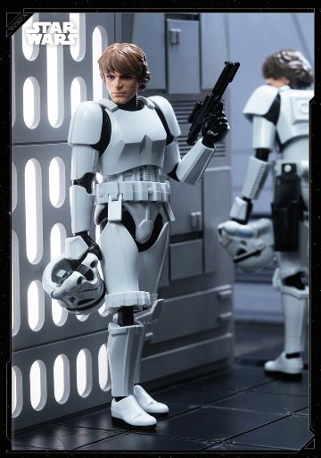 Blokees Figures - スター・ウォーズ CC04 ルーク・スカイウォーカー ストームトルーパー変装版の画像